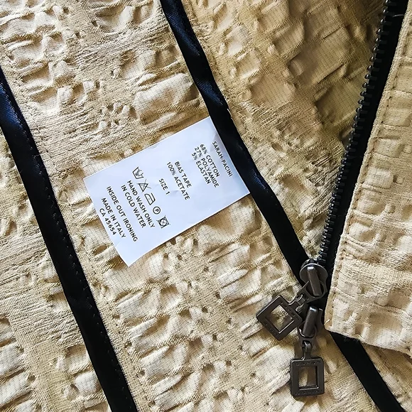 Sarah Pacini Textured Cream Jacket - Picture 3 of 3